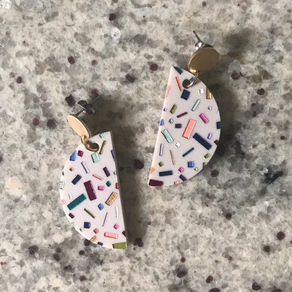 Jewelry - EUC confetti statement earrings